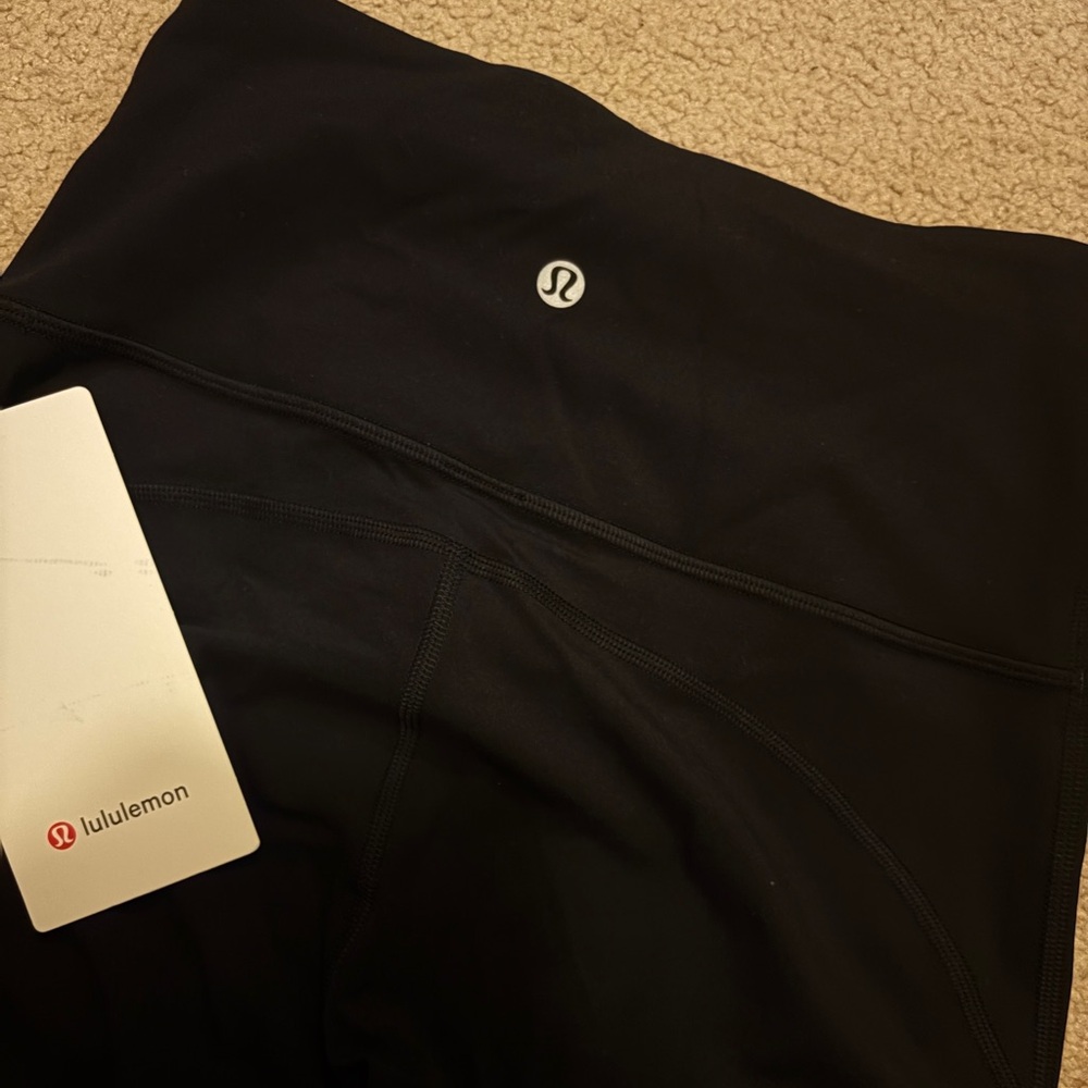 NWT Lululemon Black Leggings GROOVE SHR NULU FLARED PANTS